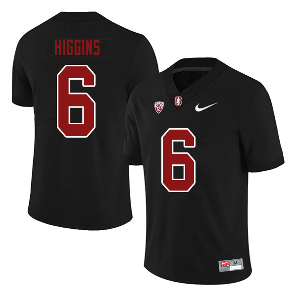 Men #6 Elijah Higgins Stanford Cardinal College Football Jerseys Sale-Black